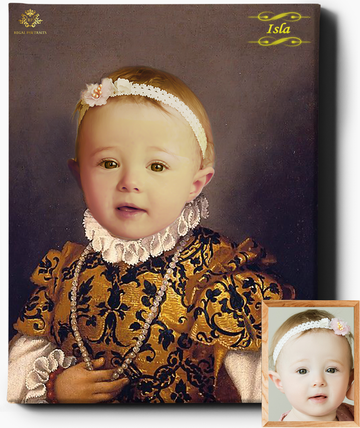Regal Toddler II | Custom Royal Portraits | Custom Gift for Kids - Regal Pawtraits