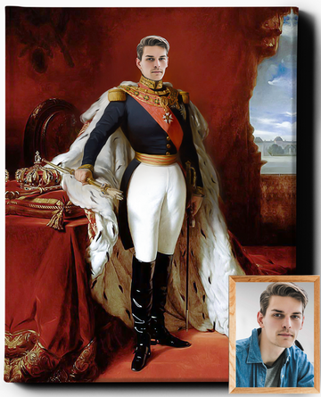 The King II | Custom Royal Portrait | Custom King Portrait - Regal Pawtraits
