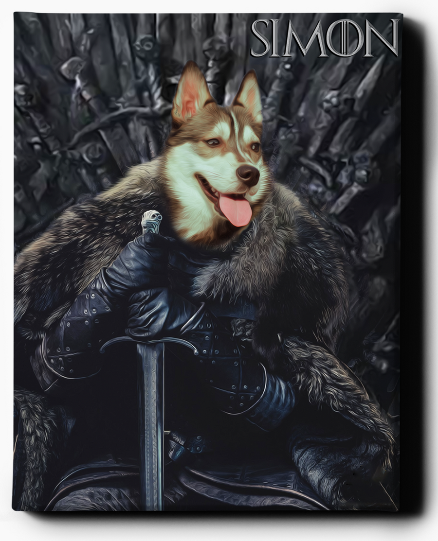 The North King | Custom Pet Portrait | Custom Royal Portraits - Regal Pawtraits