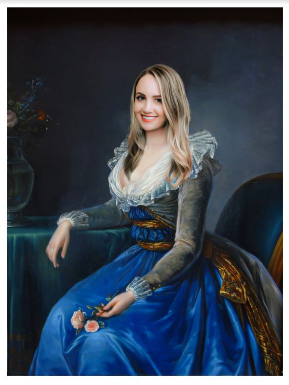 Princess in Blue II - Regal Pawtraits