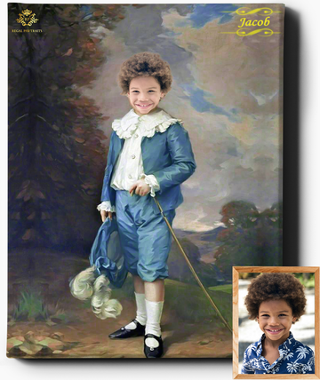 Little Lord III | Custom Royal Portraits | Custom Gift for Him - Regal Pawtraits