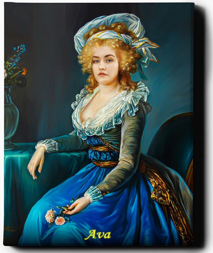 Princess in Blue II - Regal Pawtraits