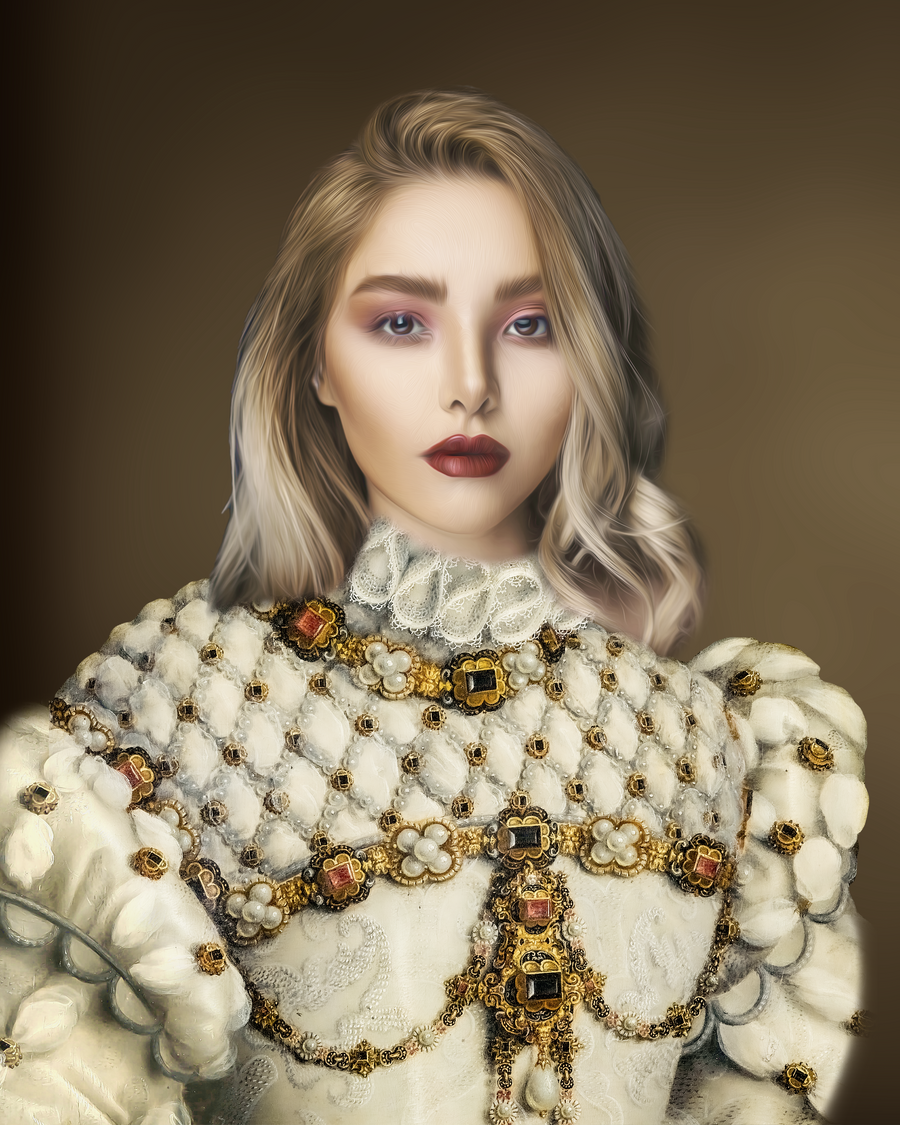Custom Royal Portraits | The Viscountess | Custom Gift For Her - Regal Pawtraits