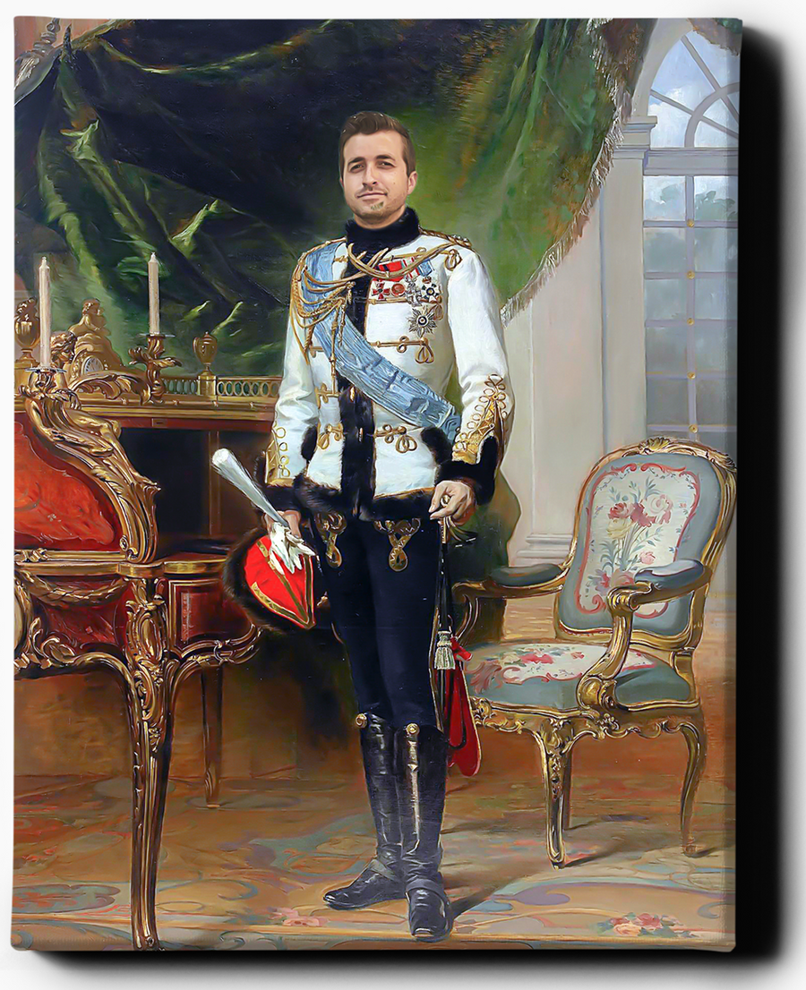 The Czar | Custom Royal Portrait | Custom Gift For Him - Regal Pawtraits