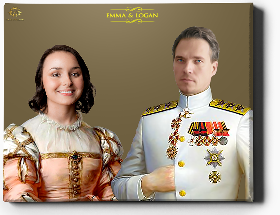 The Royals IV | Custom Royal Portraits | Custom Gift For Couples - Regal Pawtraits