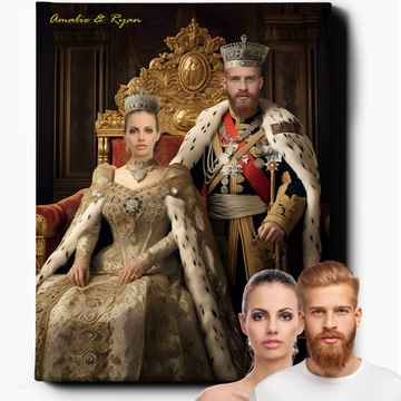 Royal Couple on Throne