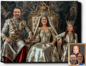 The Silver Dynasty: A Royal Legacy | Custom Family Portraits | Regal Pawtraits