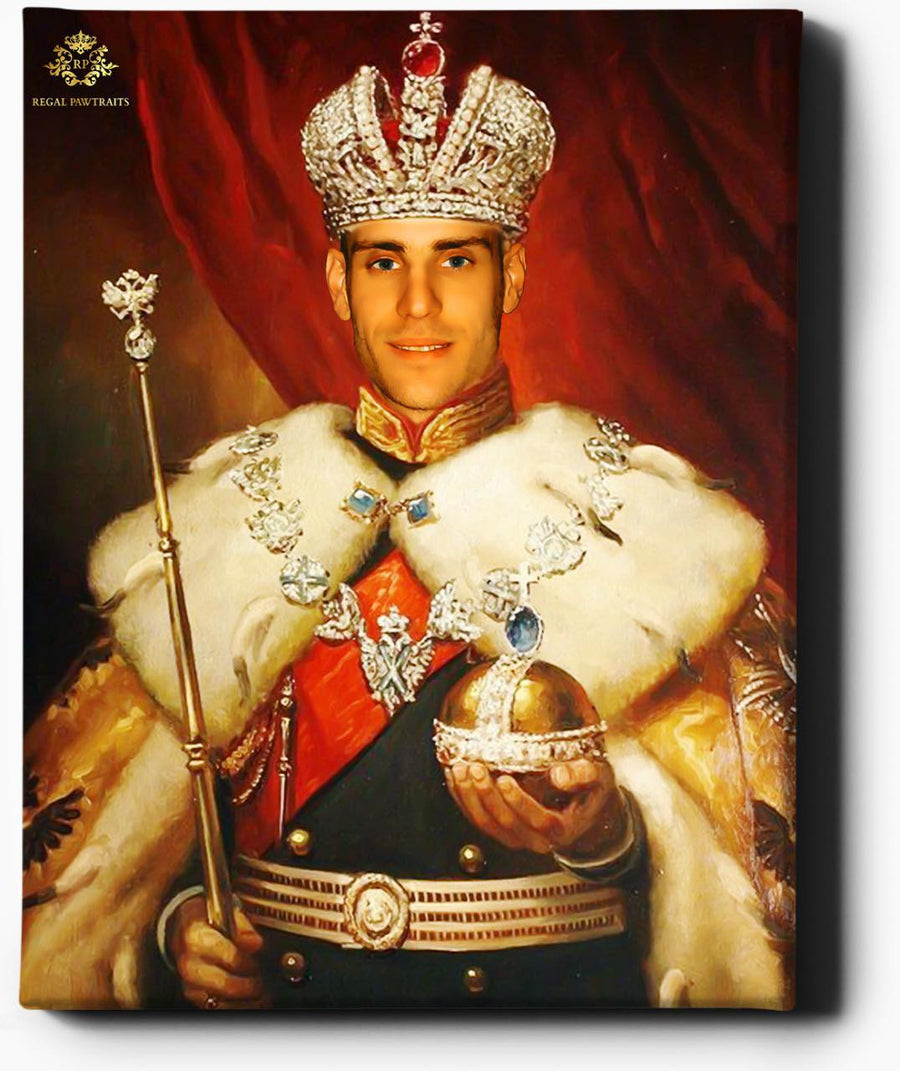 Custom Royal Portraits | His Highness | Custom Gift For Him - Regal Pawtraits
