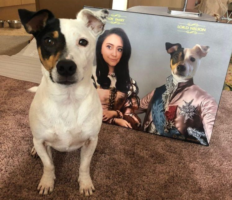THE LORD & THE LADY III | CUSTOM PET PORTRAIT | REGAL PAWTRAITS - Regal Pawtraits