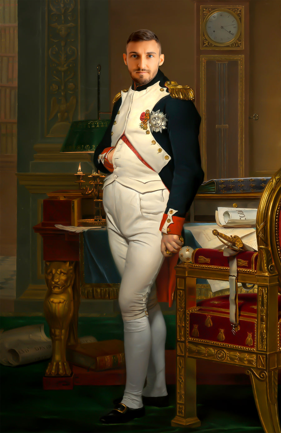 Napoleon II | Custom Royal Portraits | Custom Gift for Him - Regal Pawtraits