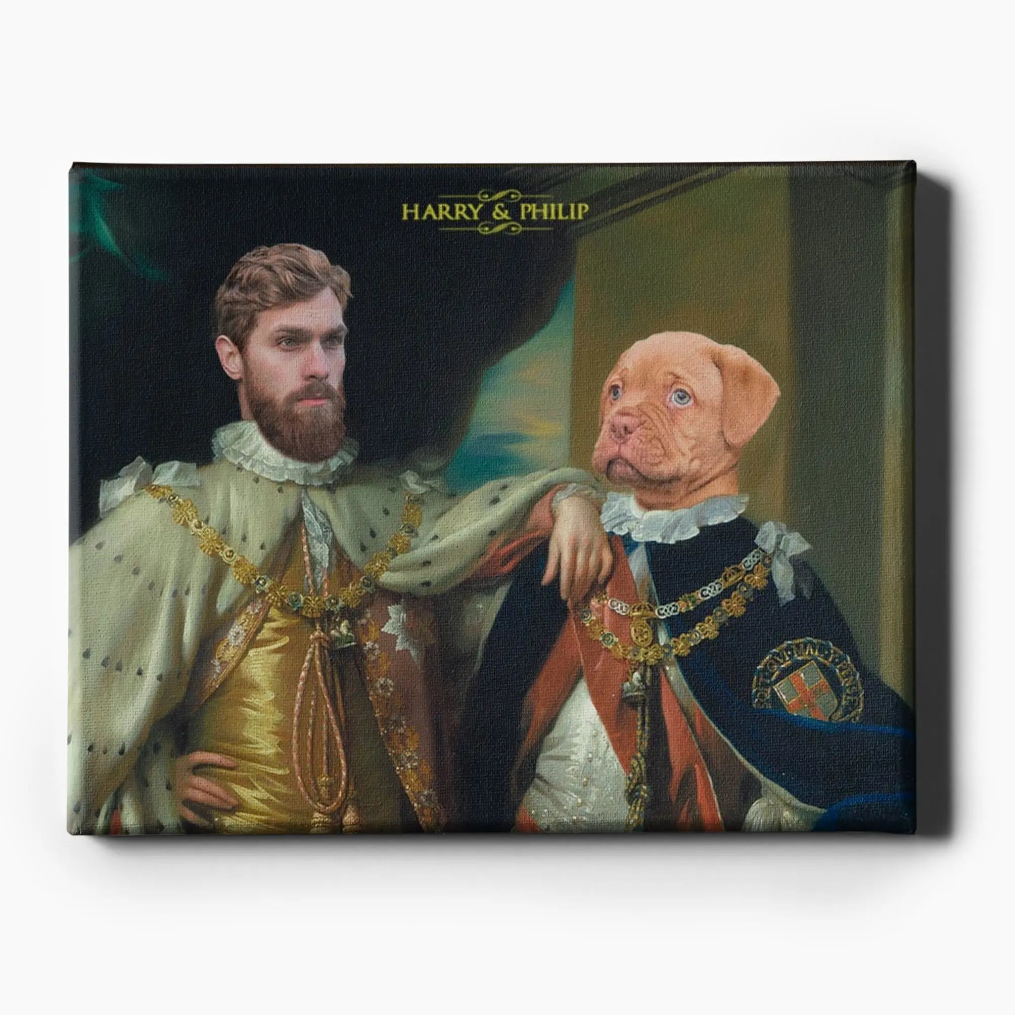 Two Kings IV | Custom Pet Portrait | Owner and Pet Portrait – Regal ...