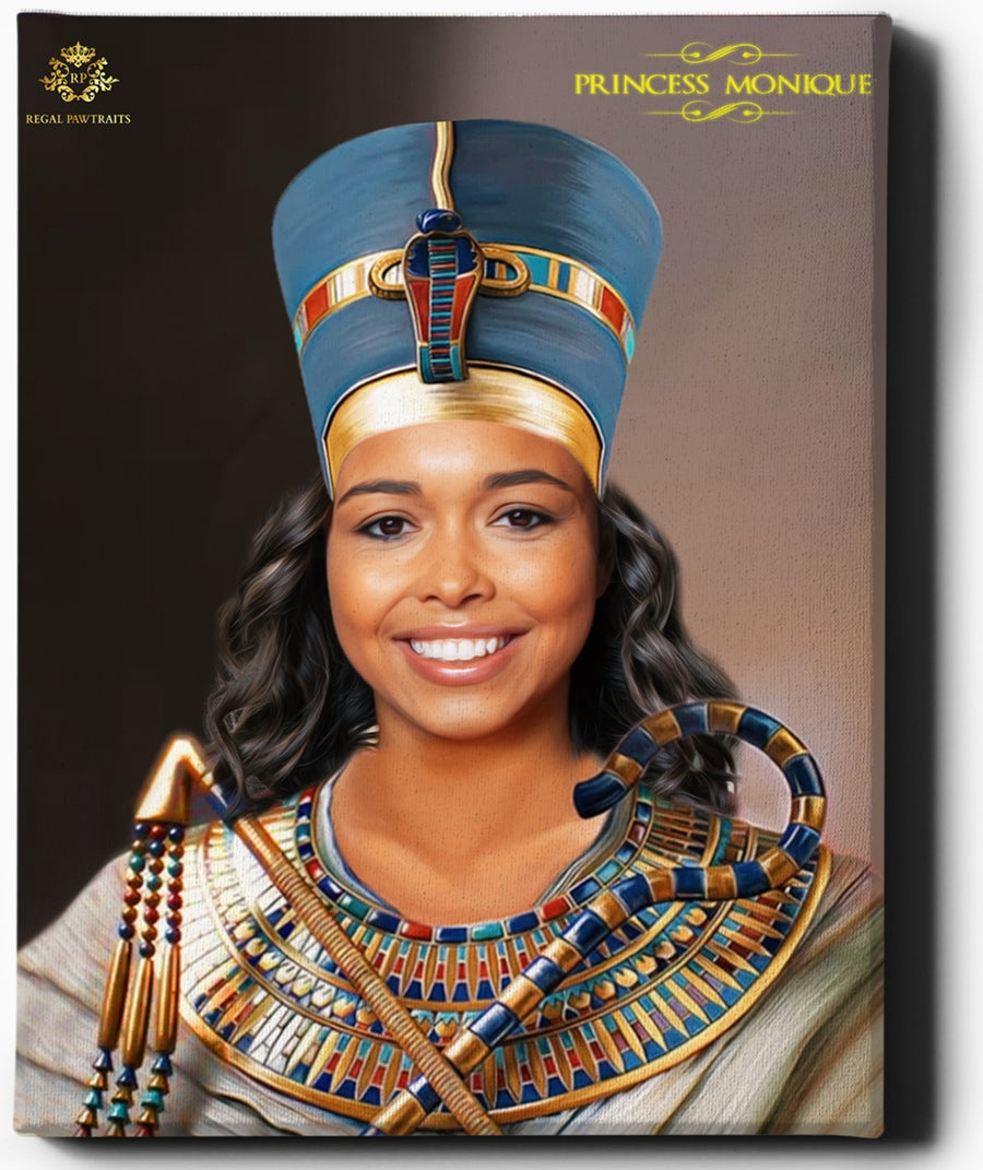 Custom Royal Portraits | The African Queen | Custom Gift For Her - Regal Pawtraits