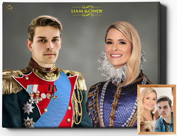 The Royals II | Custom Royal Portraits | Custom Gift For Couples - Regal Pawtraits