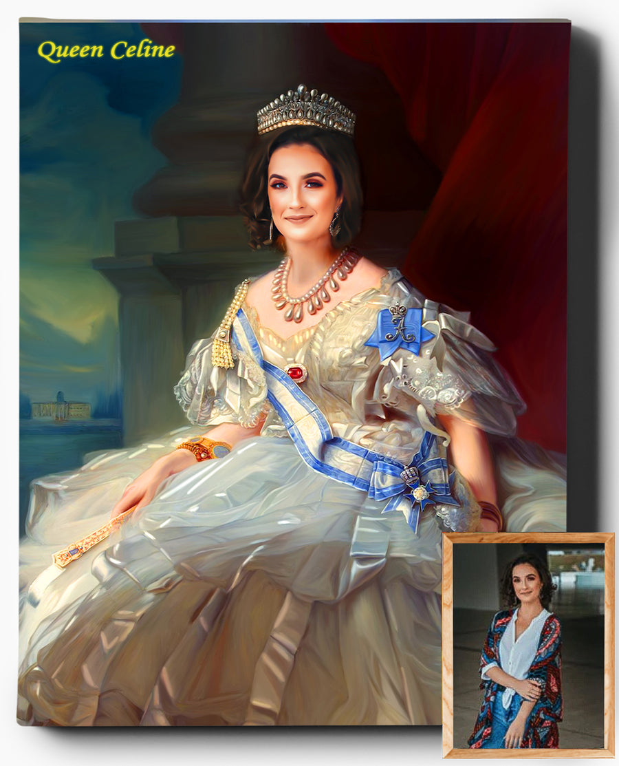 Custom Royal Portraits | The Princess | Custom Gift For Her - Regal Pawtraits