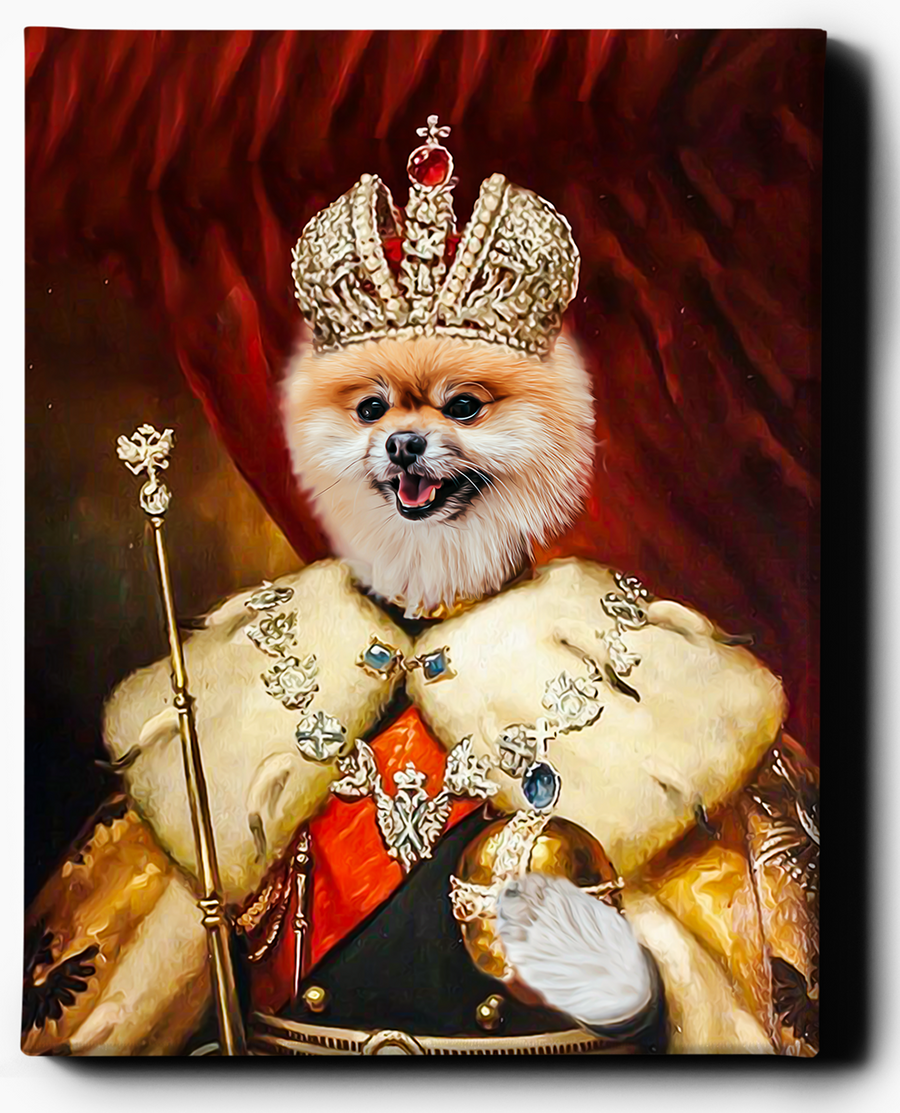 The Majestic Pet | Custom Pet Portrait | Custom Royal Portraits - Regal Pawtraits