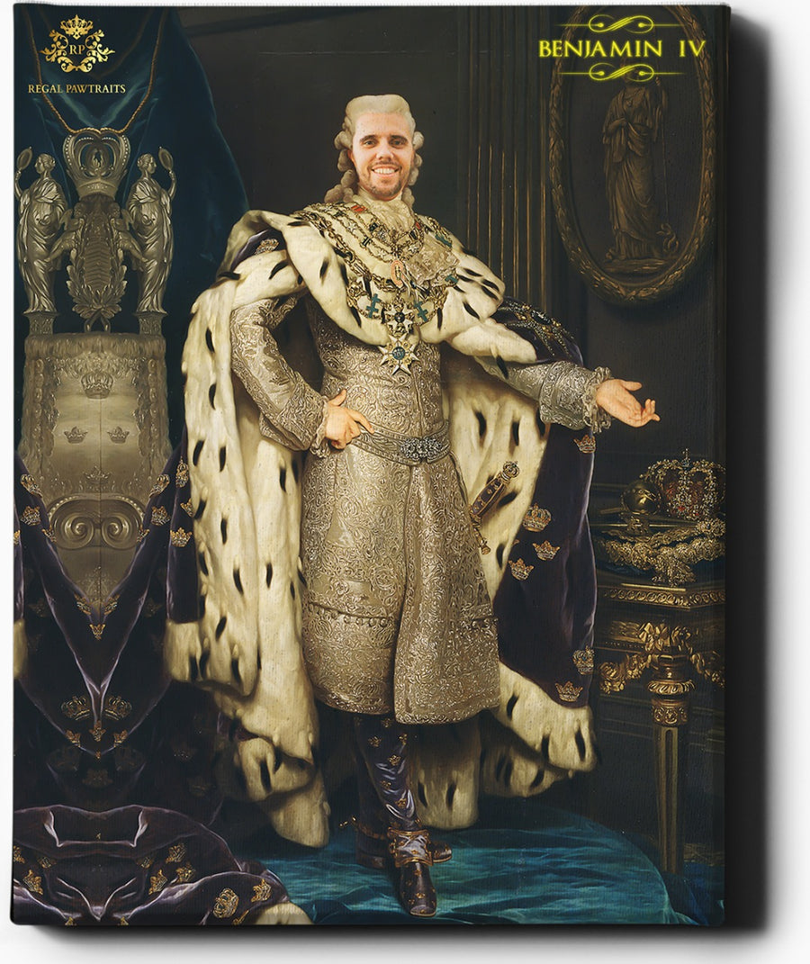 Custom Royal Portraits | The Regal Emperor | Custom Gift For Him - Regal Pawtraits