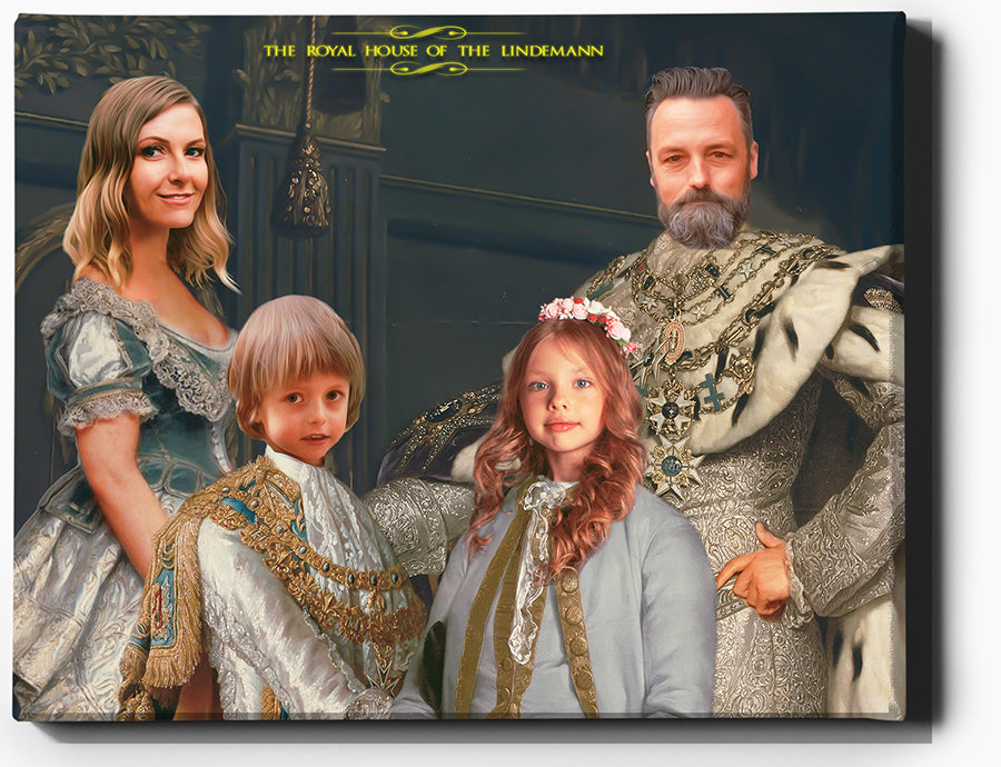 The Royal House IV | Custom Family Portraits | Custom Royal Portraits - Regal Pawtraits