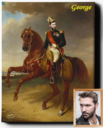 Custom Royal Portraits | The Colonel IV | Custom Gift For Him - Regal Pawtraits