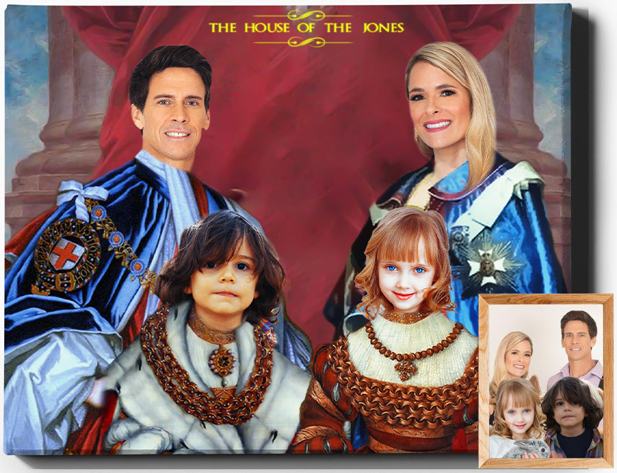 The Royal House III | Custom Family Portraits | Custom Royal Portraits - Regal Pawtraits