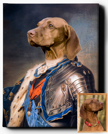 Royal Admiral | Custom Pet Portrait | Custom Royal Portraits - Regal Pawtraits