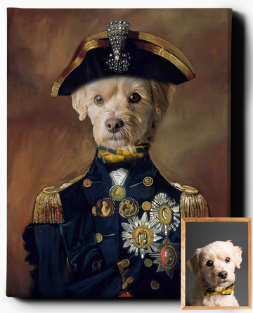 Lord Nelson | Custom Pet Portrait | Custom Royal Portraits - Regal Pawtraits