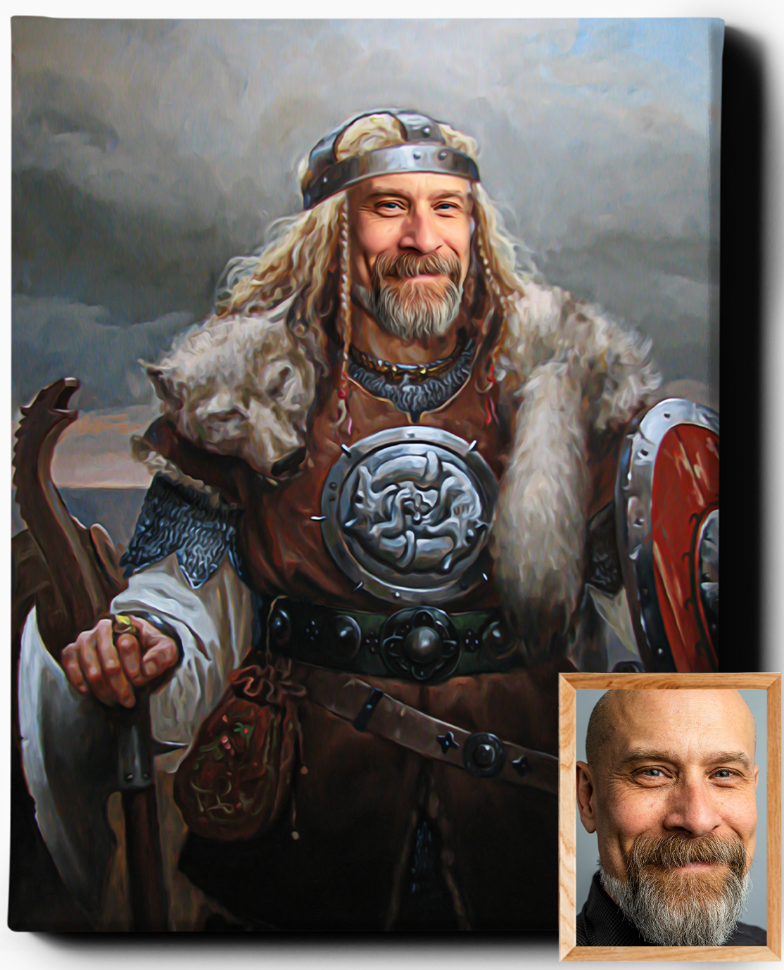 The Viking | Custom Viking Portrait | Custom Gift For Him