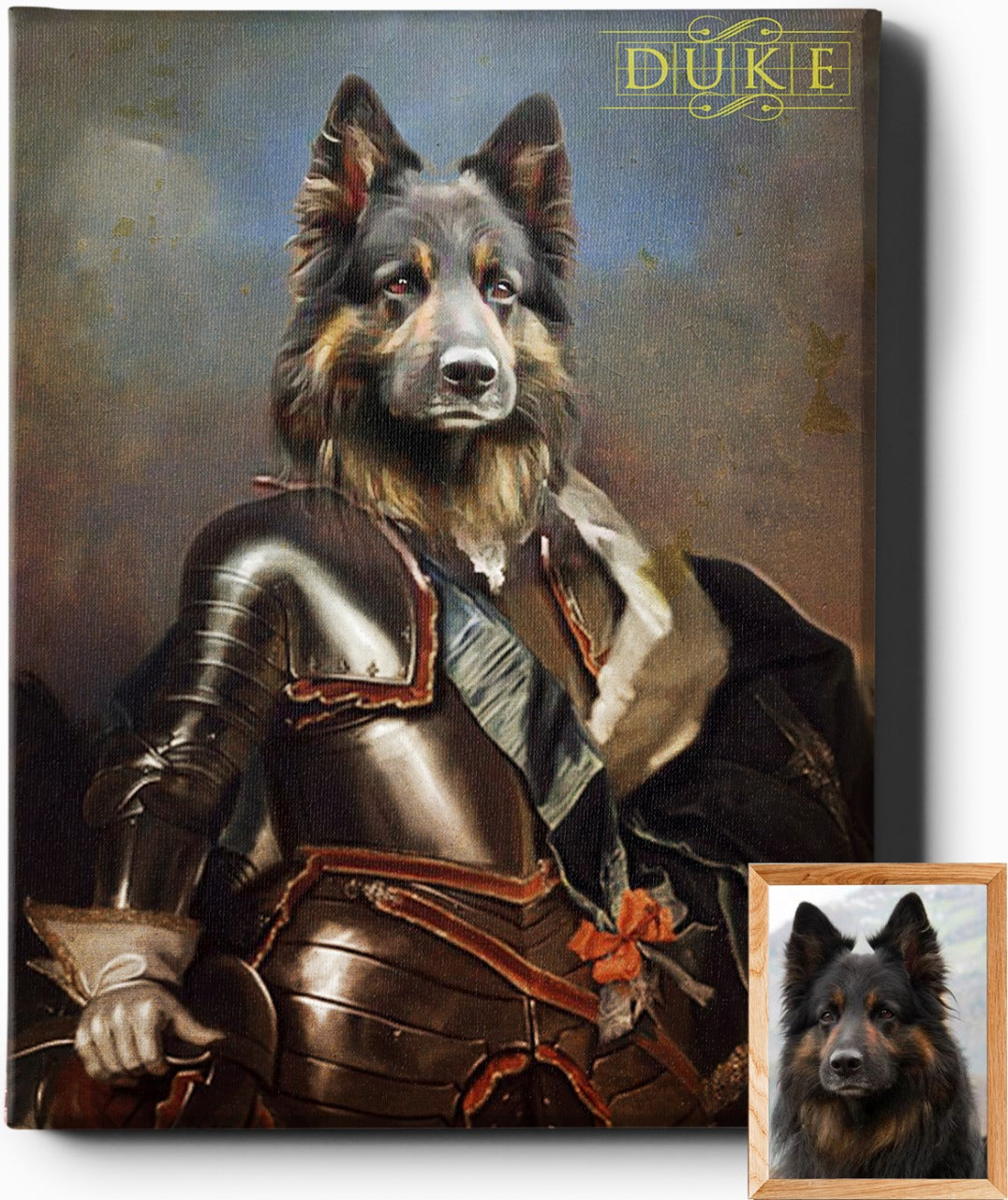 THE KNIGHT | CUSTOM PET PORTRAIT | REGAL PAWTRAITS