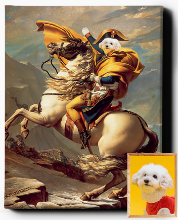 The Napoleon Pet | Custom Pet Portrait | Custom Royal Portraits - Regal Pawtraits