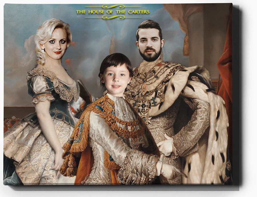 The Royal House II | Custom Family Portraits | Custom Royal Portraits - Regal Pawtraits