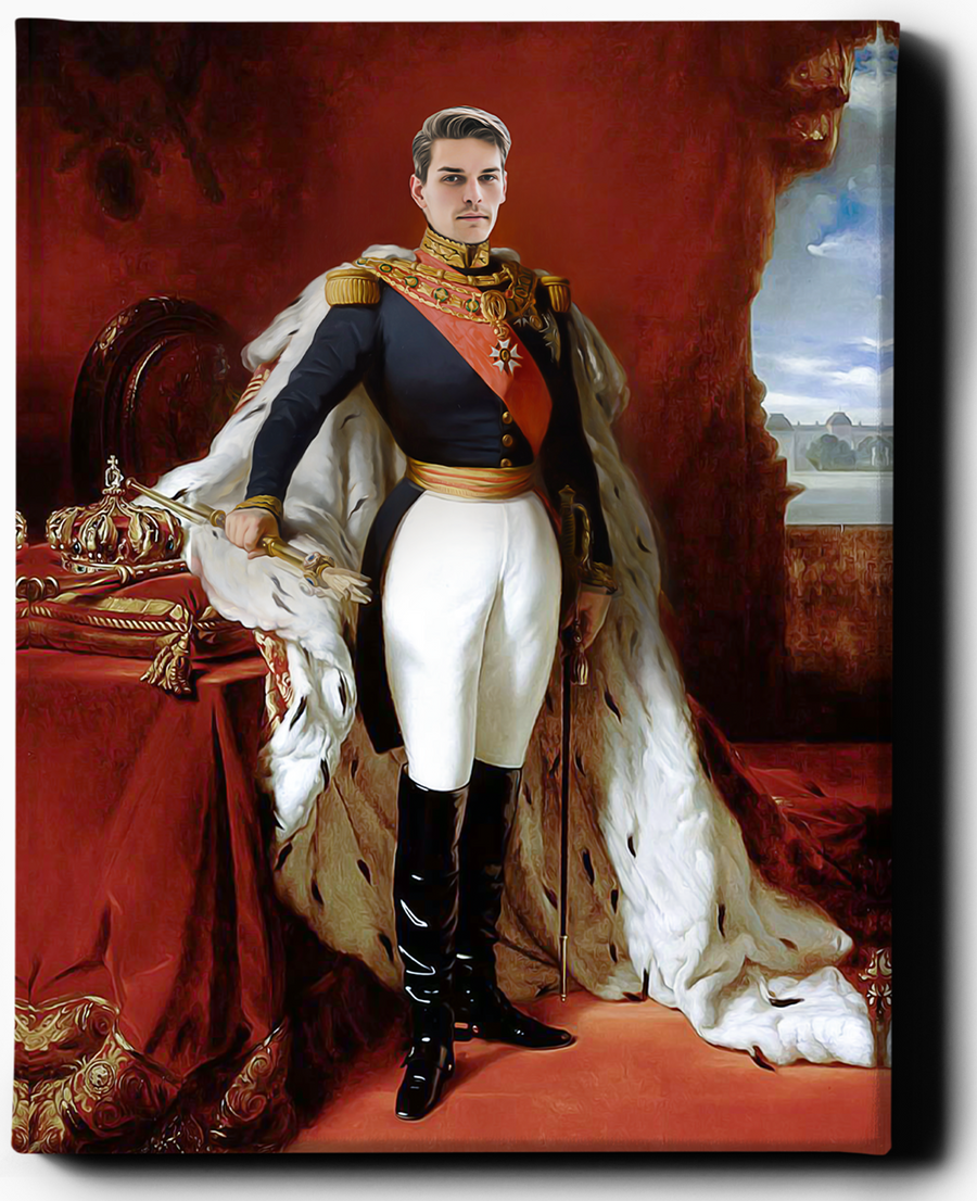 The King II | Custom Royal Portrait | Custom King Portrait - Regal Pawtraits