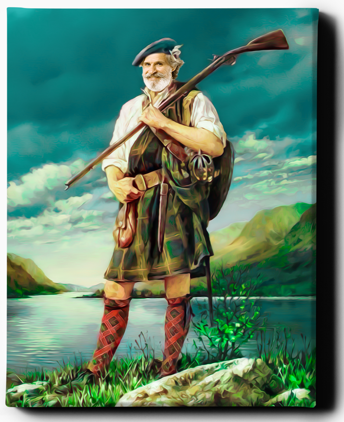 Custom Scottish Royal Portraits | The Highlander | Custom Gift For Him