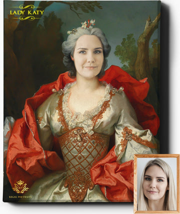Custom Royal Portraits | The Lady | Custom Gift For Her - Regal Pawtraits