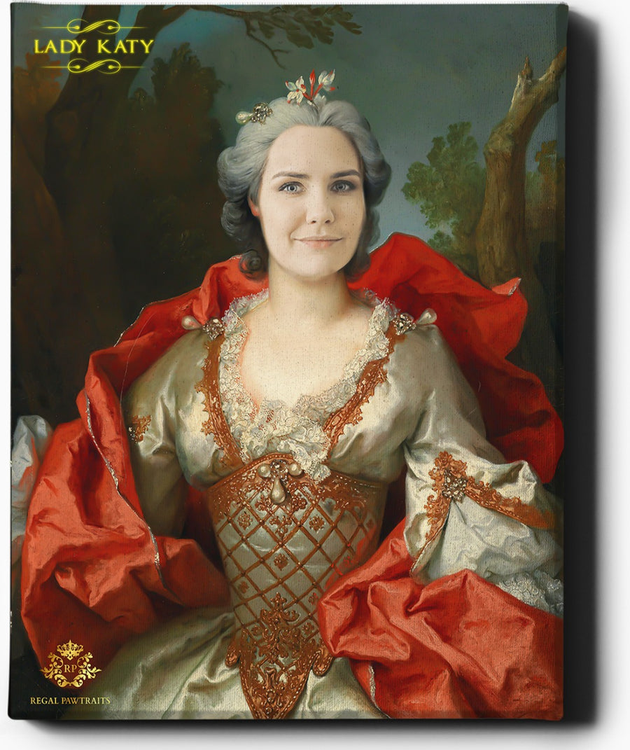 Custom Royal Portraits | The Lady | Custom Gift For Her - Regal Pawtraits