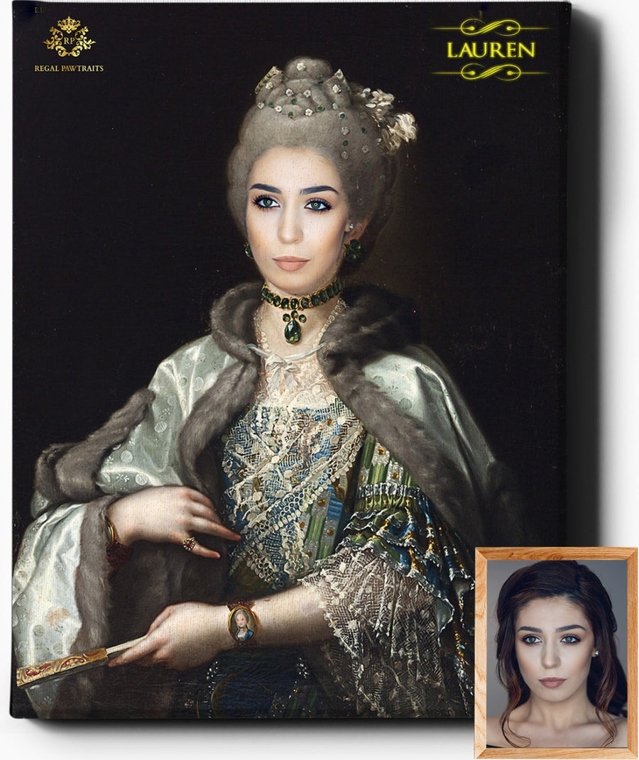 Custom Royal Portraits | The Princess II | Custom Gift For Her - Regal Pawtraits