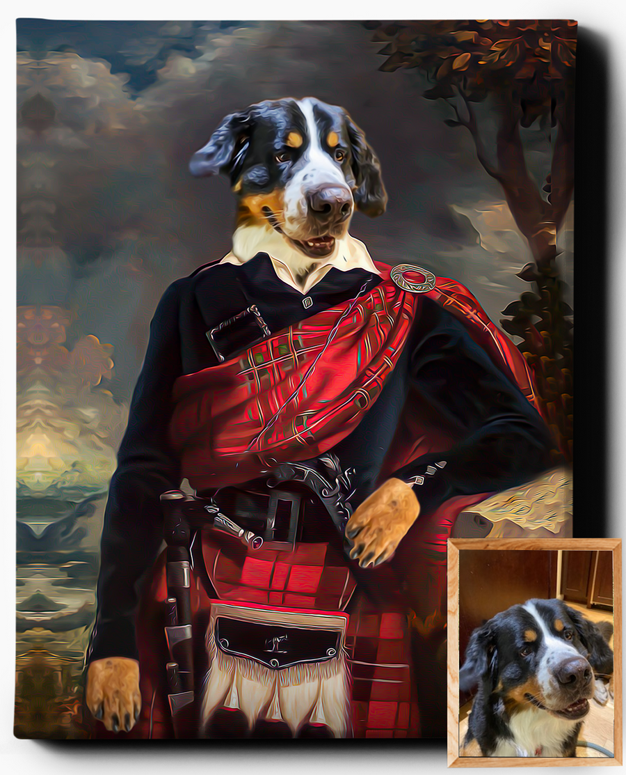 The Scottish Gent | Custom Pet Portrait | Custom Royal Portraits - Regal Pawtraits