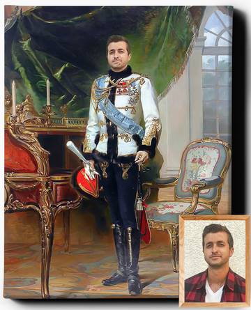 The Czar | Custom Royal Portrait | Custom Gift For Him - Regal Pawtraits