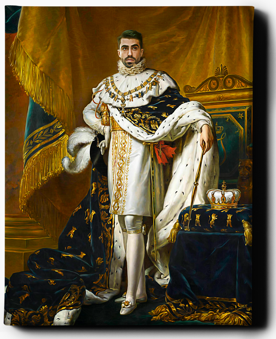 The Regal Emperor III | Custom Royal Portrait | Custom Gift For Him - Regal Pawtraits