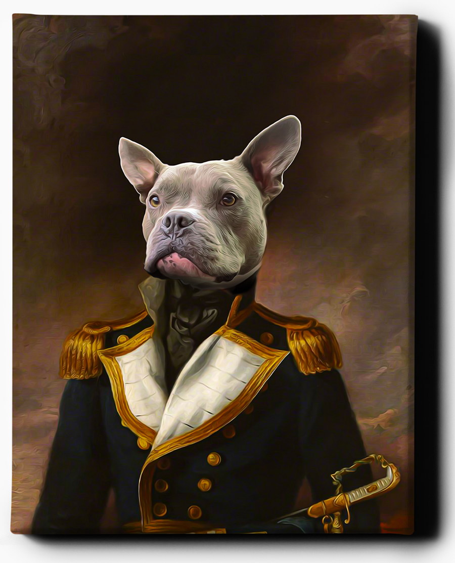 The Royal Admiral | Custom Pet Portrait | Custom Royal Portraits - Regal Pawtraits