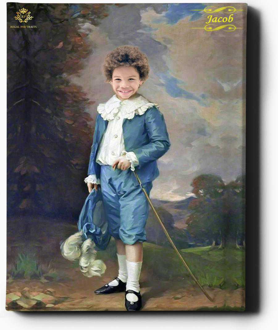 Little Lord III | Custom Royal Portraits | Custom Gift for Him - Regal Pawtraits