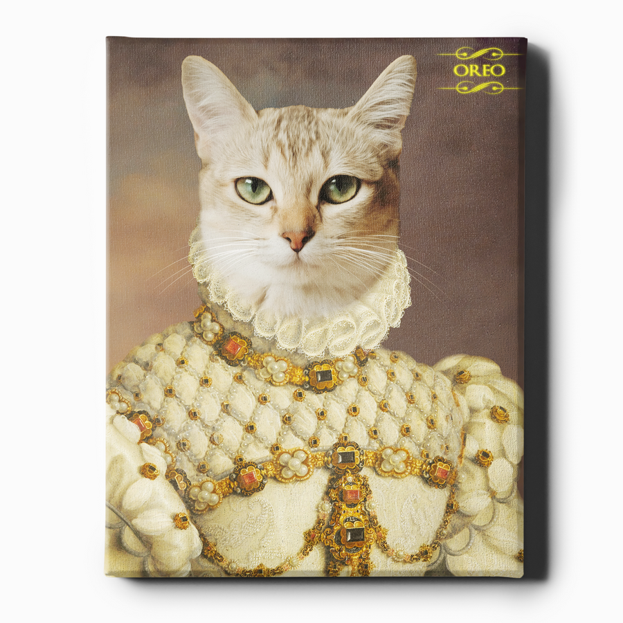 Custom Pet Royal Portraits | The Princess | Custom Pet Portraits - Regal Pawtraits