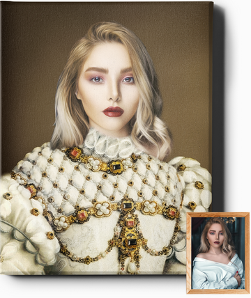 Custom Royal Portraits | The Viscountess | Custom Gift For Her - Regal Pawtraits